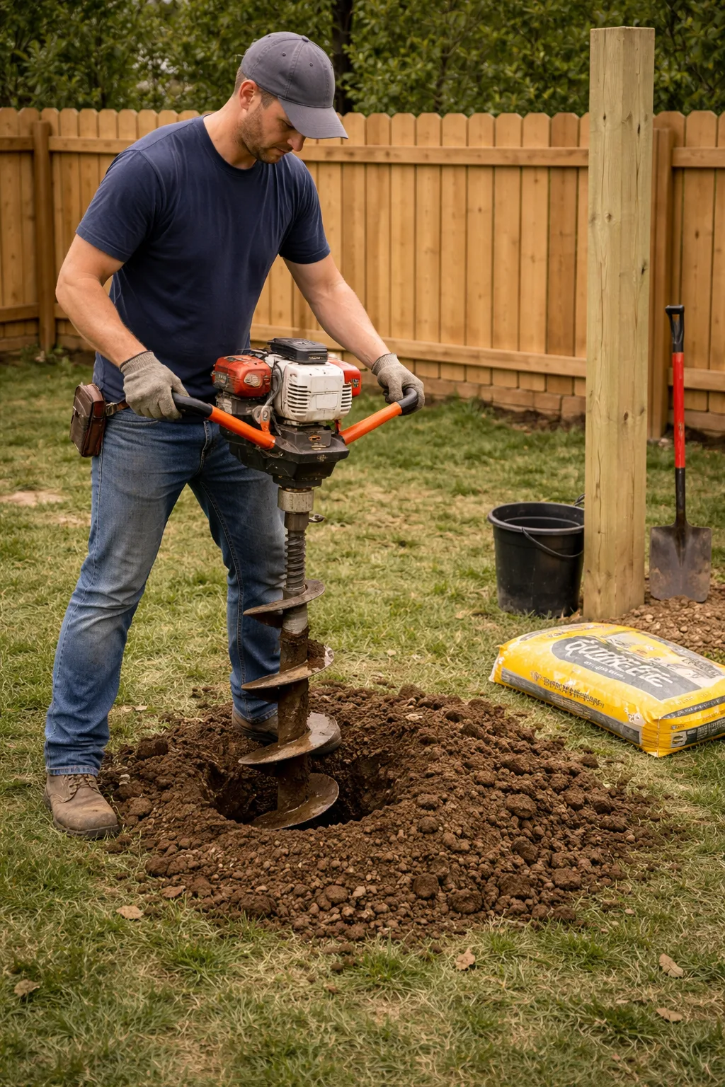 Fence post installation depth in Ohio soil